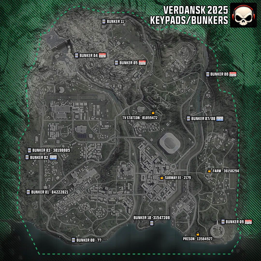 Bunkers Map